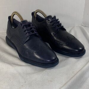 Cole Haan Men's ØriginalGrand Horizon Navy Brogue Oxford Lace-Up Shoes